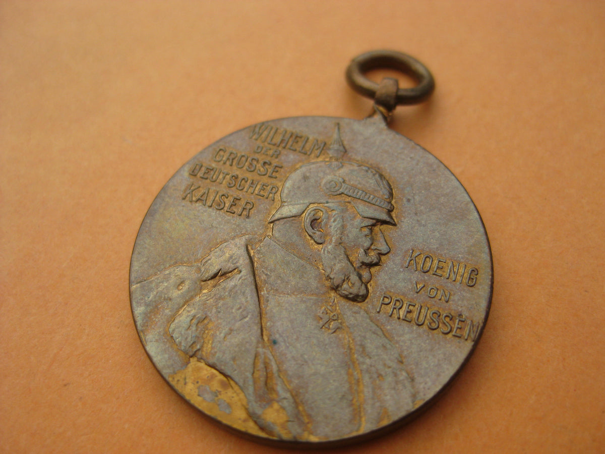 HALBMINIATUR Reduktion Centenarmedaille KDM Kriegsdenkmünze 1887 Kaiser Wilhelm I.