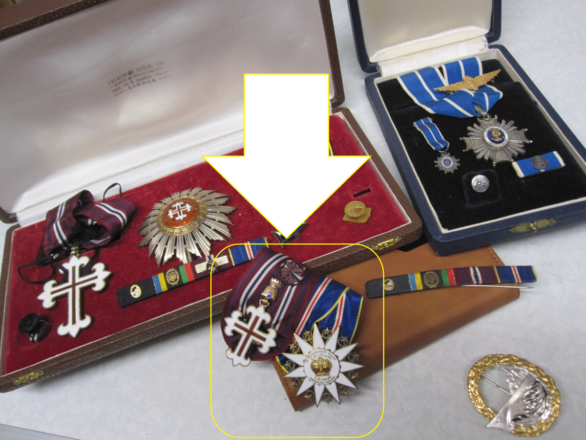 2er Feldspange Ordenspange Bundeswehr 1957 Portugal &amp; Malaysia  Militärverdienstorden