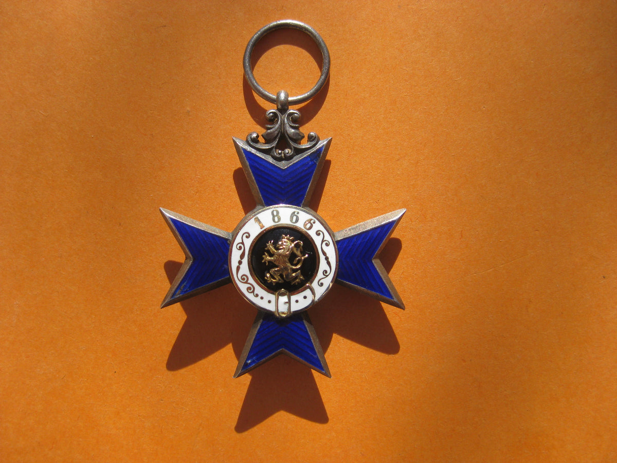Bayern Militärverdienstkreuz des Militärverdienstordens 1.MODELL OHNE FLAMMEN !! 1866 - 1905 MVO MVK