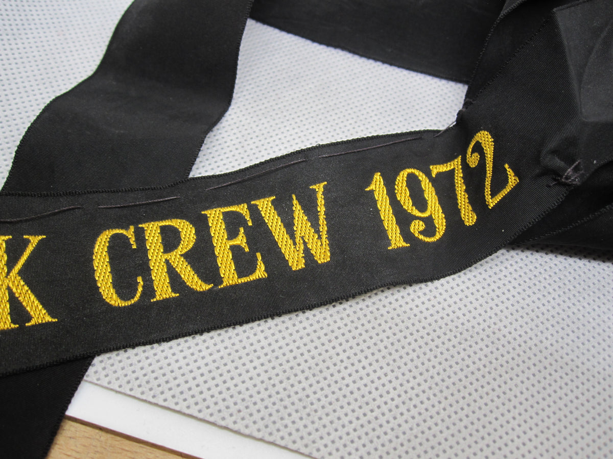 Mützenband Kriegsmarine Bundeswehr Skagerrak - Crew 1972