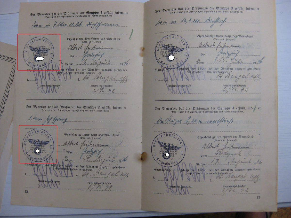 Besitzzeugnis Verleihungsurkunden Eisernes Kreuz Sturmabzeichen Ostmedaille etc etc !! Schlacht um Moskau !!