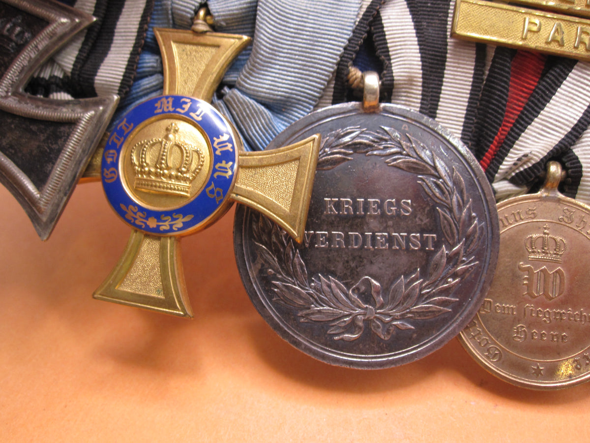 7er Ordensspange Eisernes Kreuz 1870 silberne Militär St. Heinrichs Orden Medaille Sachsen deutsch-französischer Krieg 1870/71 &amp; Krieg von 1866 !!!!!