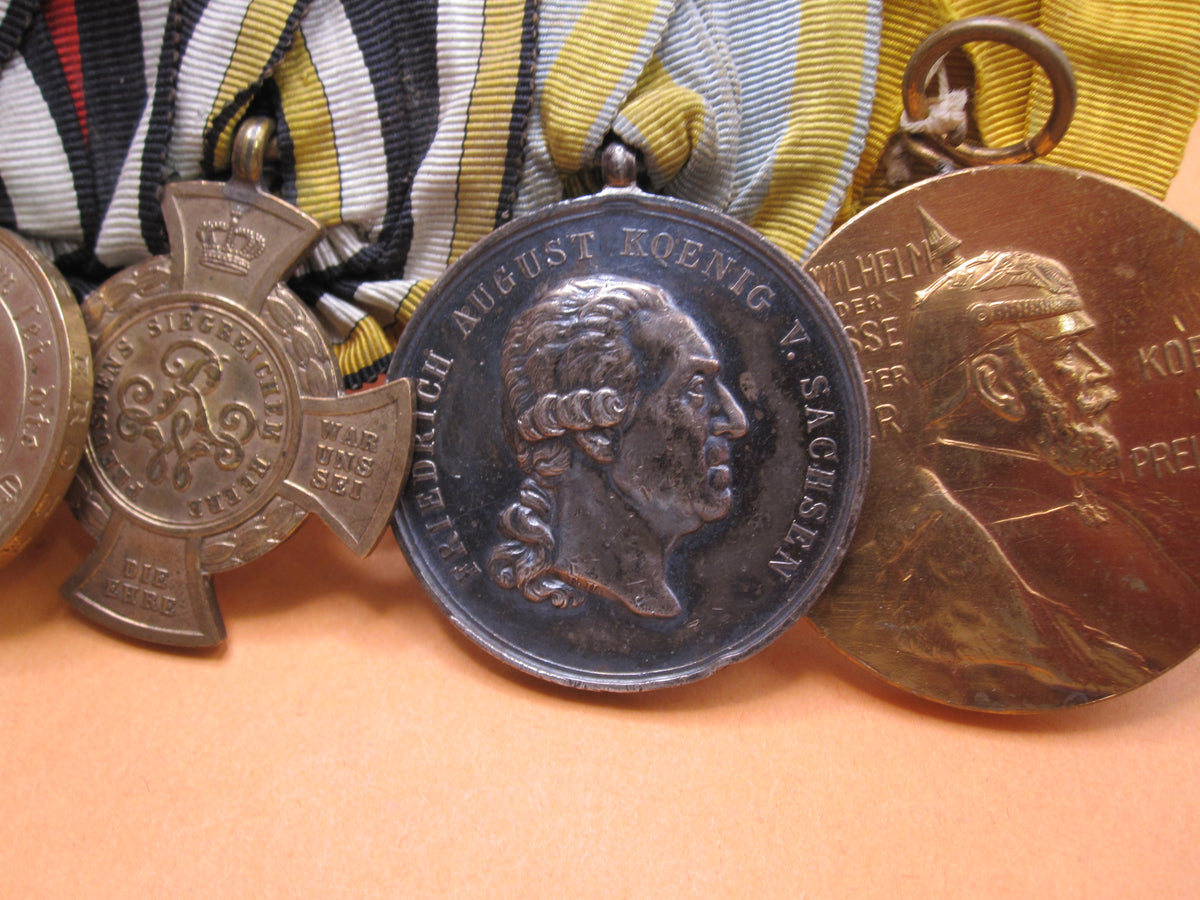 7er Ordensspange Eisernes Kreuz 1870 silberne Militär St. Heinrichs Orden Medaille Sachsen deutsch-französischer Krieg 1870/71 &amp; Krieg von 1866 !!!!!