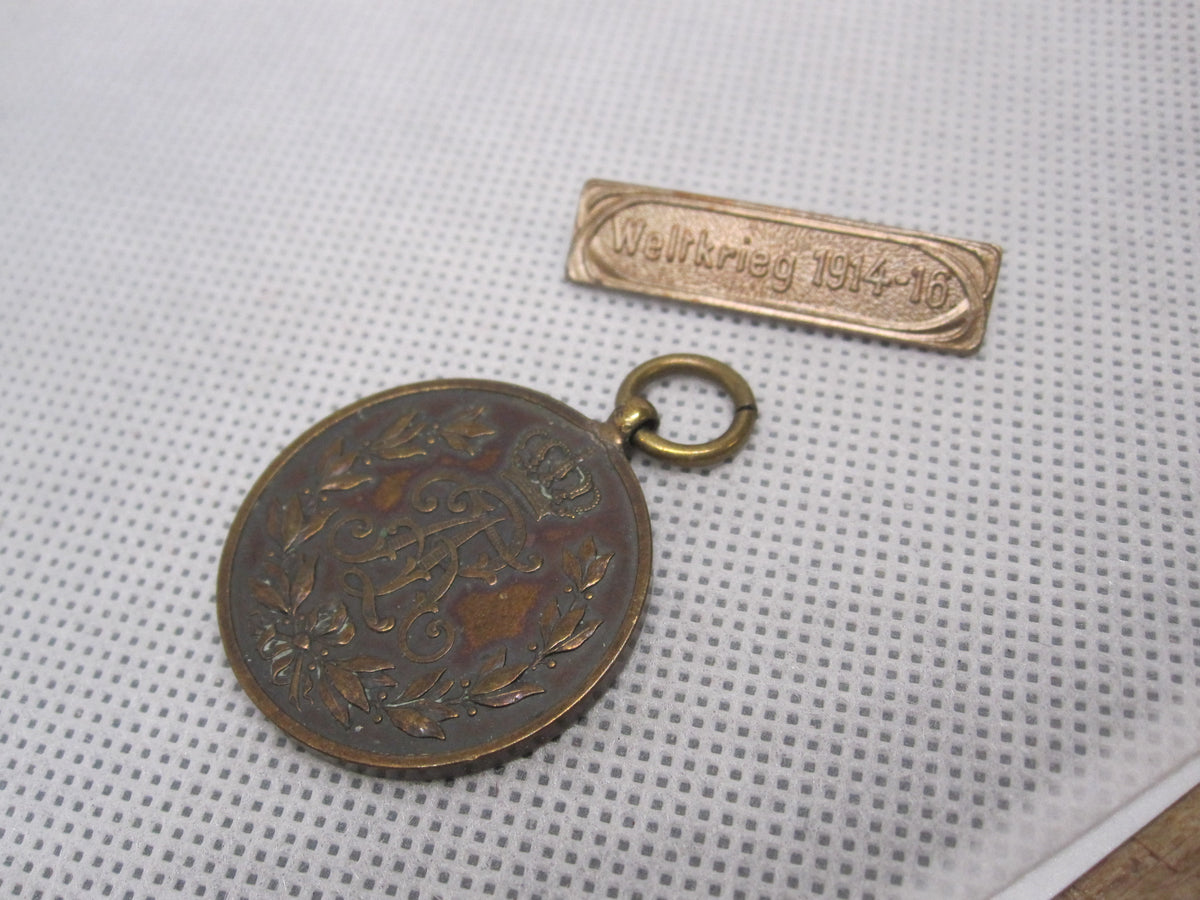 Friedrich August Medaille in Bronze Königreich SACHSEN mit Bandspange