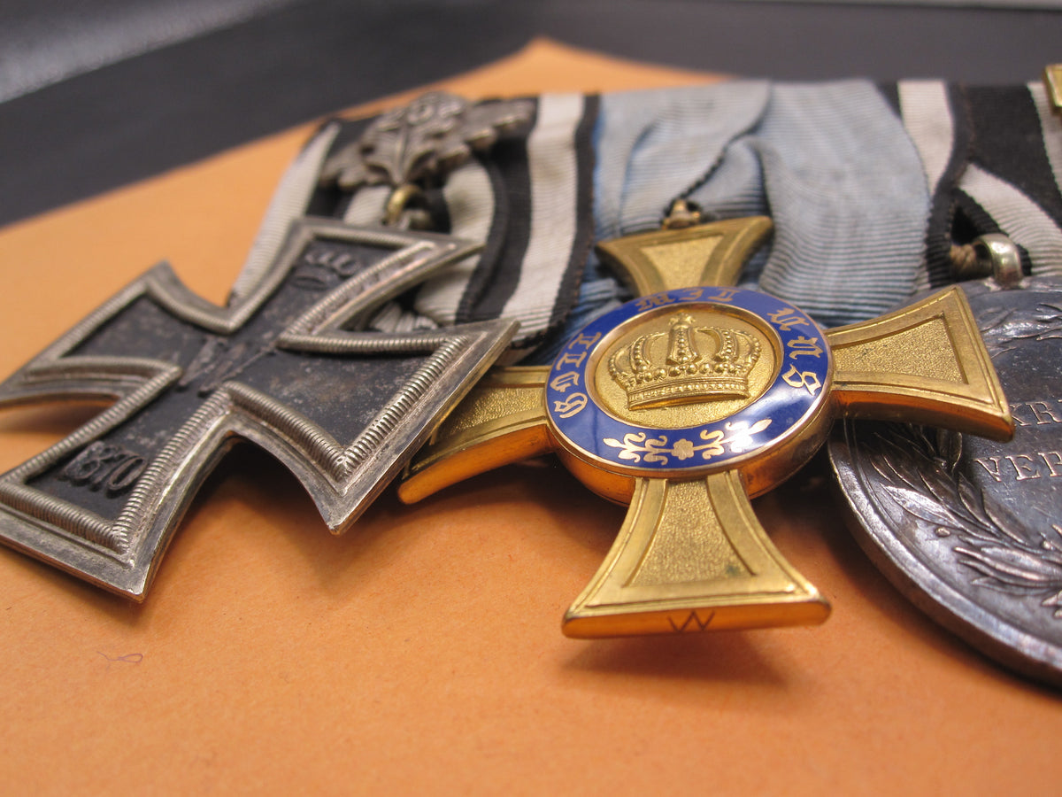 7er Ordensspange Eisernes Kreuz 1870 silberne Militär St. Heinrichs Orden Medaille Sachsen deutsch-französischer Krieg 1870/71 &amp; Krieg von 1866 !!!!!