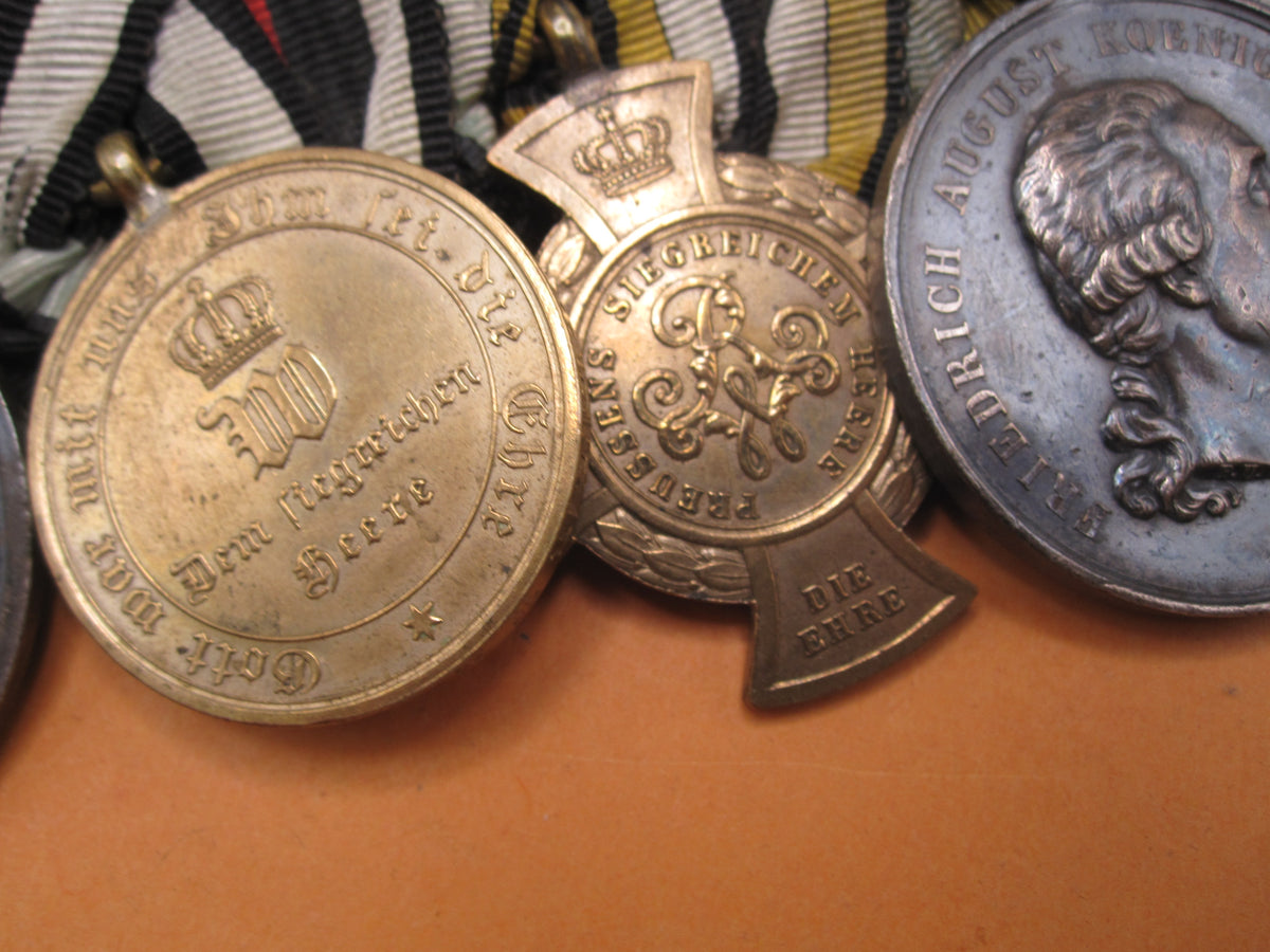 7er Ordensspange Eisernes Kreuz 1870 silberne Militär St. Heinrichs Orden Medaille Sachsen deutsch-französischer Krieg 1870/71 &amp; Krieg von 1866 !!!!!