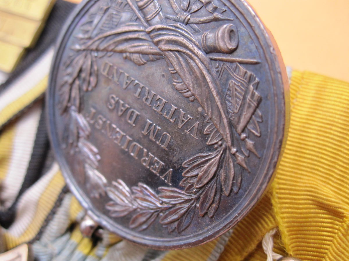 7er Ordensspange Eisernes Kreuz 1870 silberne Militär St. Heinrichs Orden Medaille Sachsen deutsch-französischer Krieg 1870/71 &amp; Krieg von 1866 !!!!!
