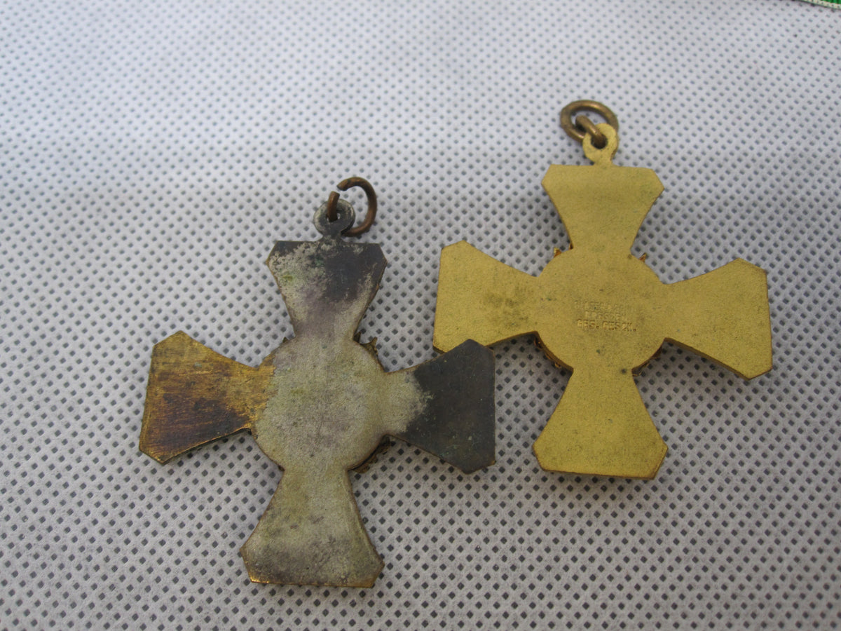 2er Set Sachsen Deutscher Kriegerbund Kyffhäuserbund Ehrenzeichen