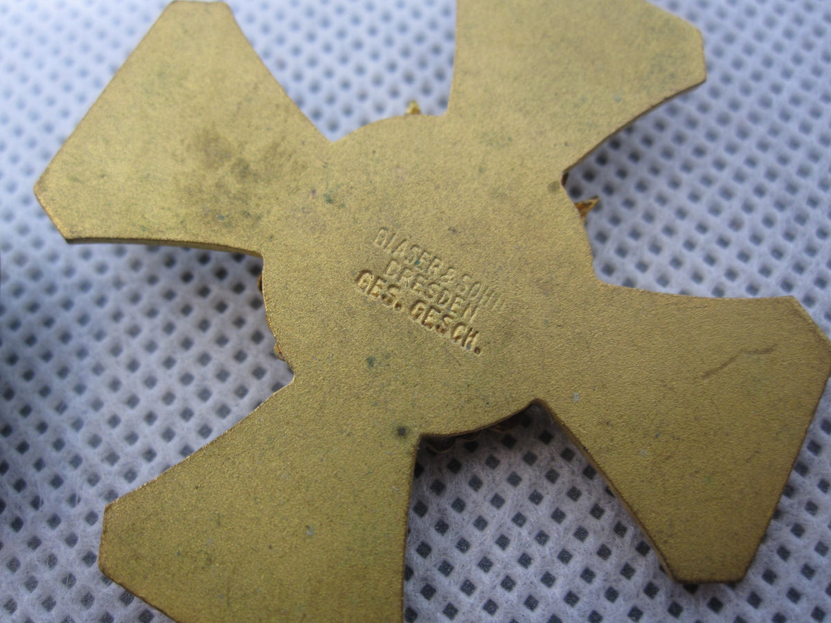 2er Set Sachsen Deutscher Kriegerbund Kyffhäuserbund Ehrenzeichen