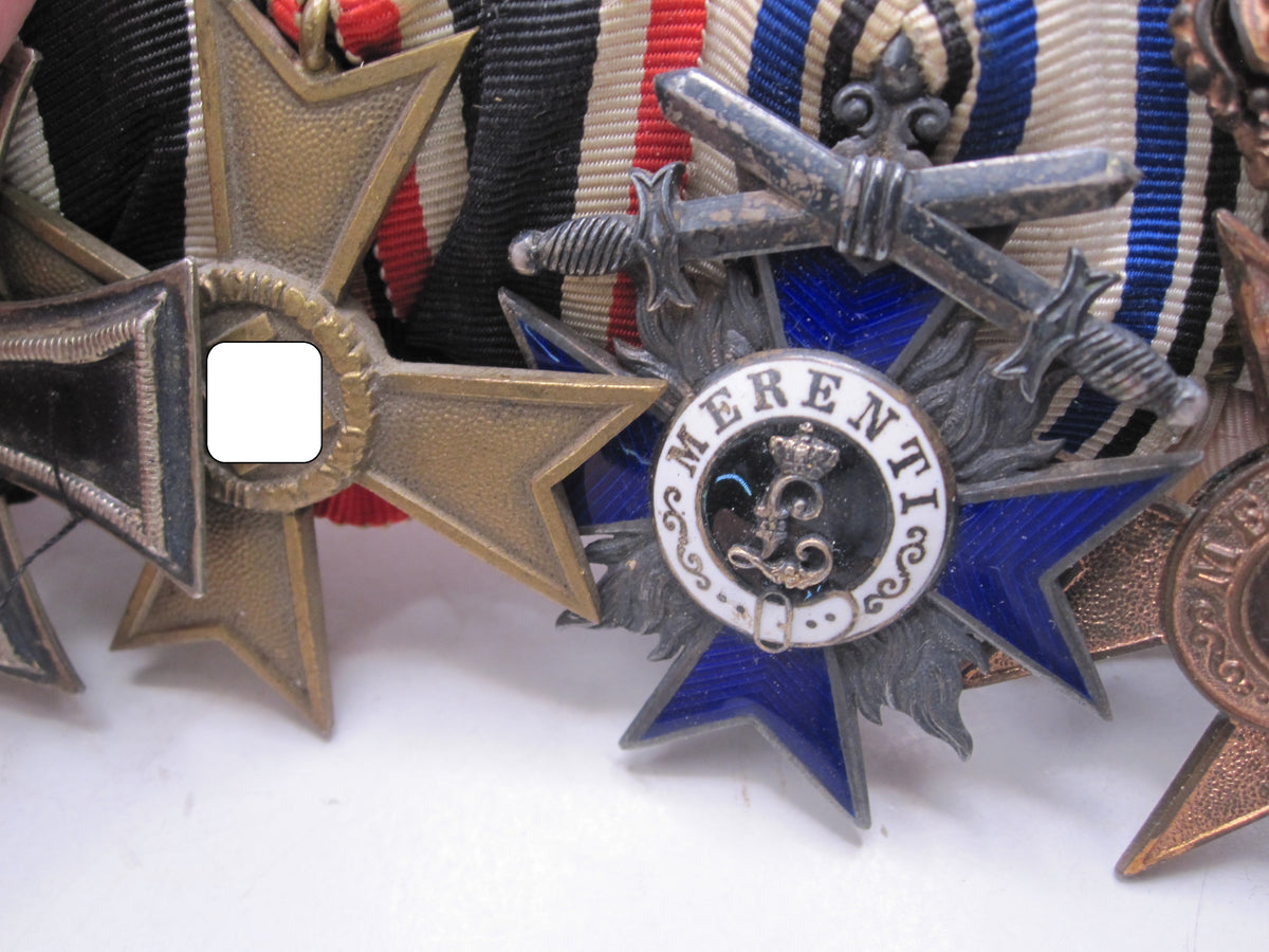 6er Ordensspange Eisernes Kreuz Preußen Bayern MVO und MVK OHNE Schwerter