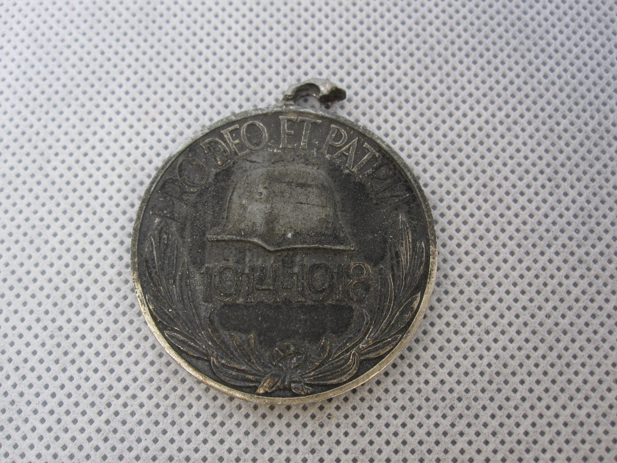 ungarische Medaille Ungarn Erinnerungsmedaille für Frontkämpfer 1914 - 1918 !! ALUMINIUM !!