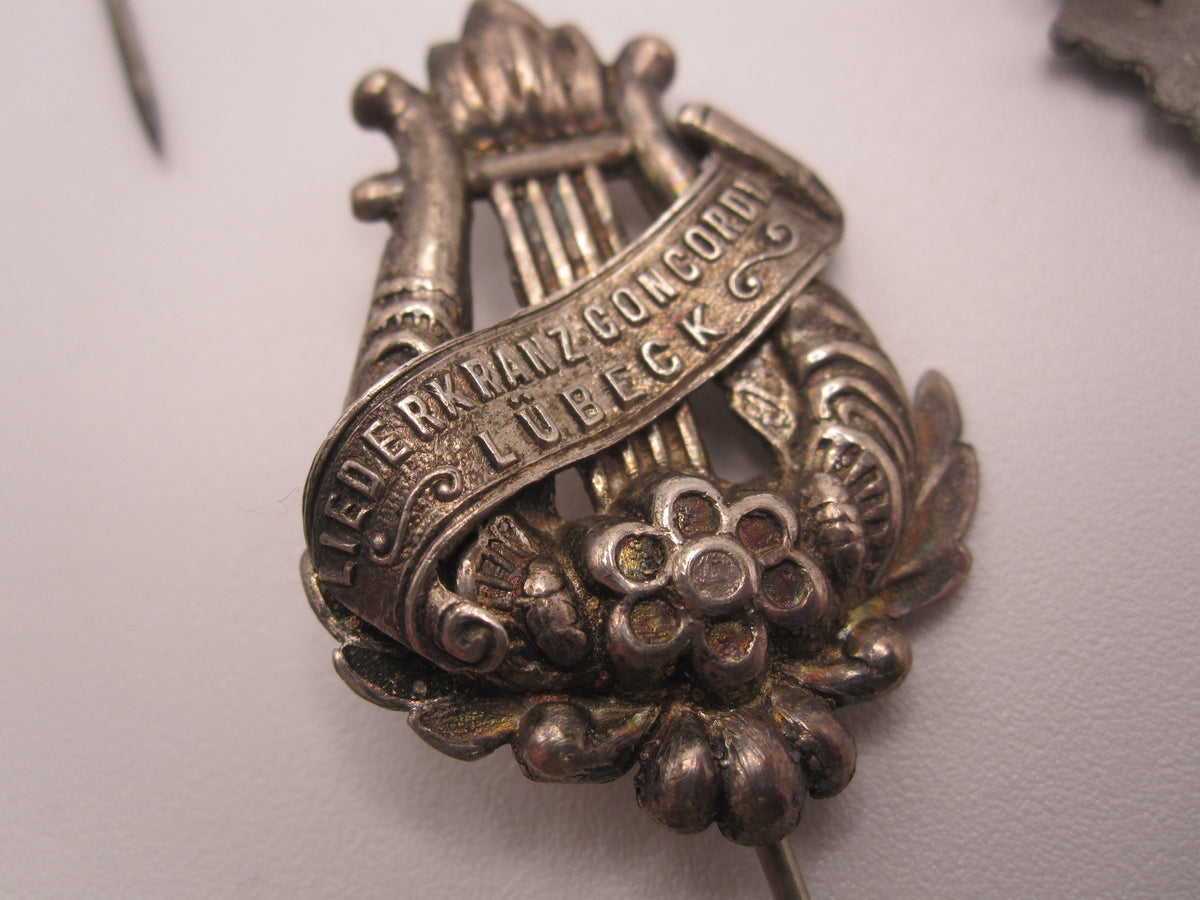 Mitgliedsnadel Orden Abzeichen Sängerbund Freiburg Baden Lübeck Hegau Ehrenzeichen Dresden