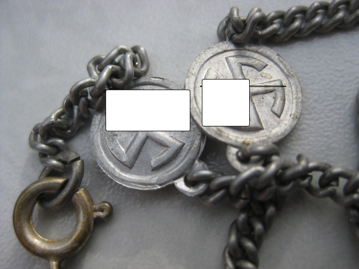 NSDAP Partei - Sympathieabzeichen Hitler Halskettchen