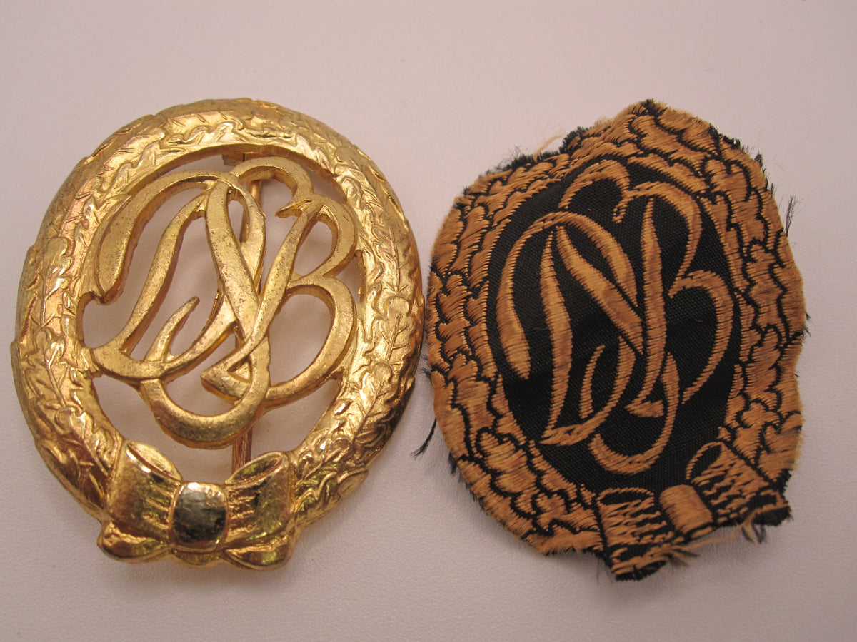 DSB Sportabzeichen Gold Bronze Urkundenheft Orden Bundeswehrabzeichen Sportbund