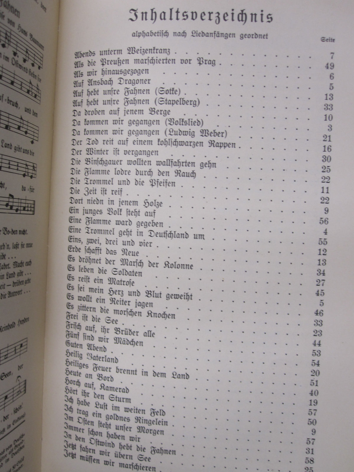 Buch Liederblatt der Hitlerjugend HJ