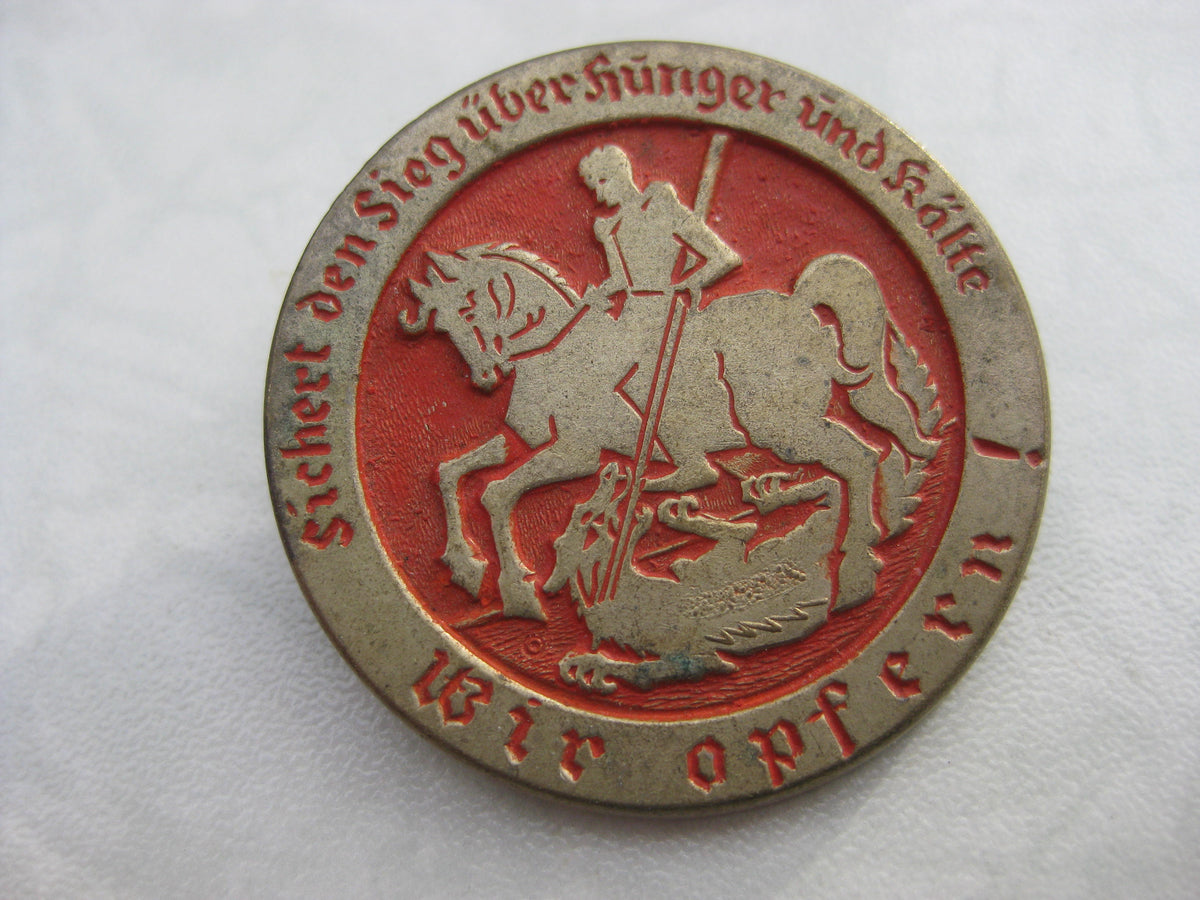 Abzeichen Sichert den Sieg gegen Hunger und Kälte Wir Opfern