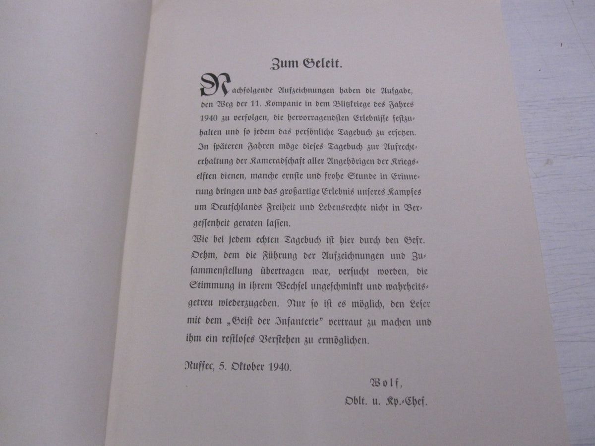 Buch Unser Kriegstagebuch der 11.Kompanie Infanterie Regiment 57 / I.R.57 Siegen &amp; Marburg