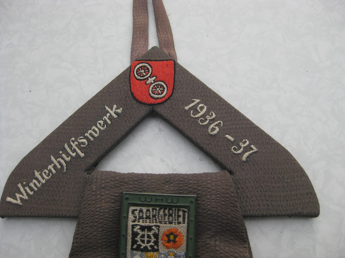 WHW Standarte Flagge Fahne Winterhilfswerk Sammlung MAINZ 1936 - 37