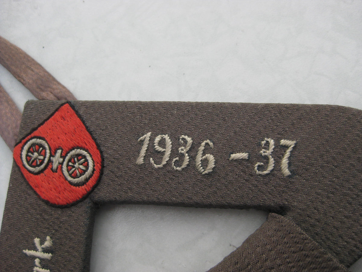 WHW Standarte Flagge Fahne Winterhilfswerk Sammlung MAINZ 1936 - 37