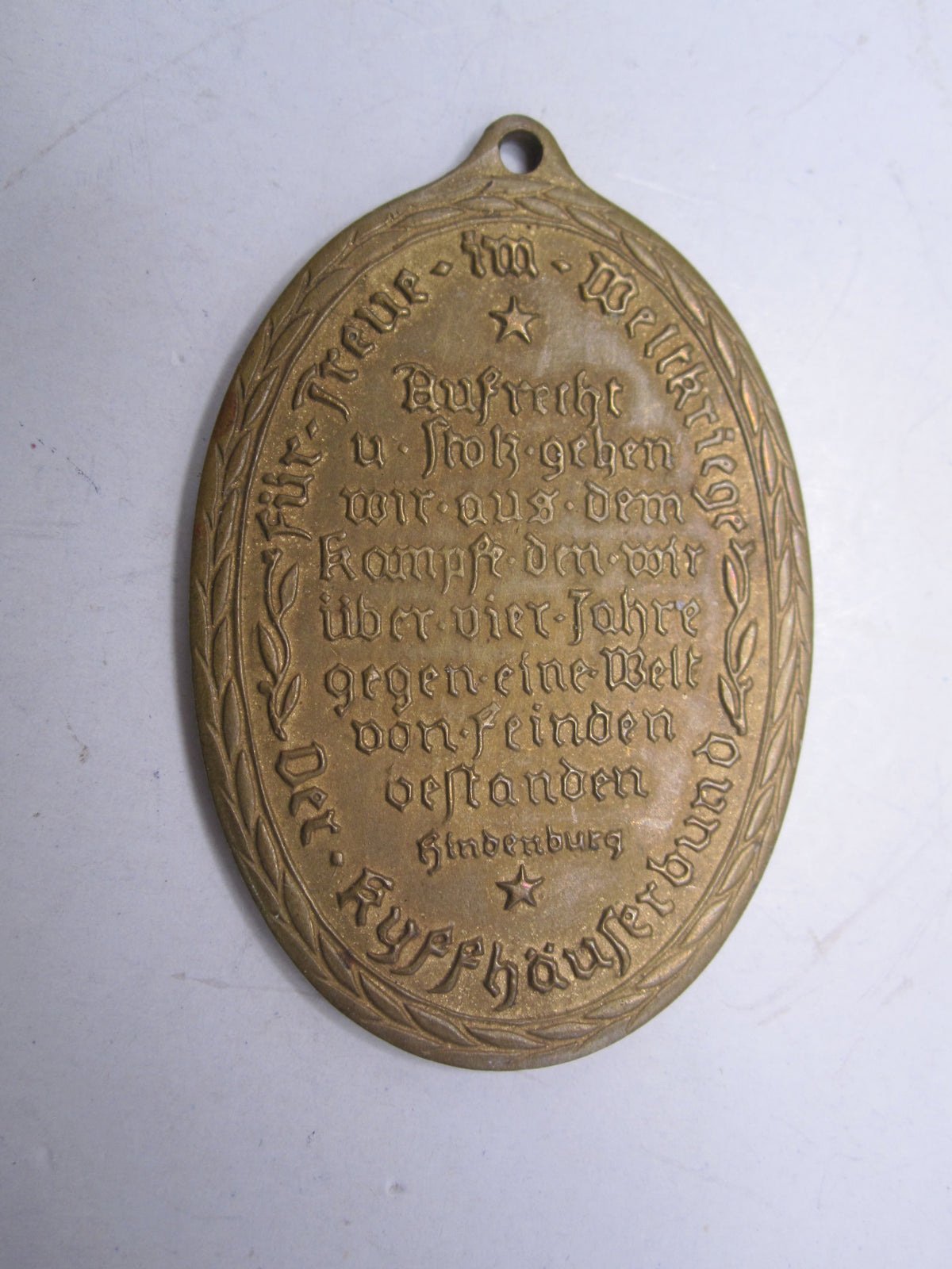 Medaille Kyffhäusermedaille Kriegserinnerungsmedaille 1914 - 1918