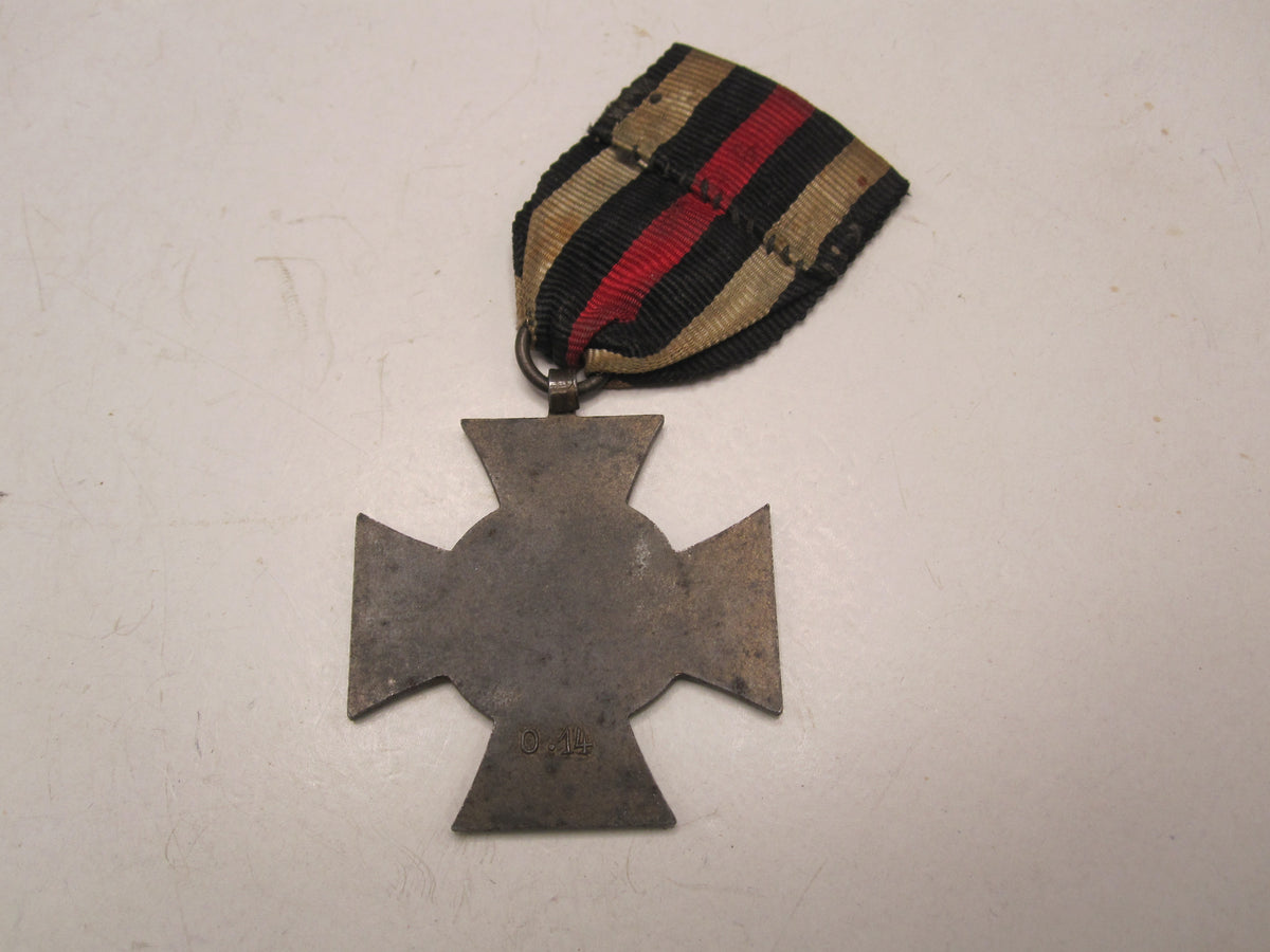 Ehrenkreuz des 1.Weltkrieges  für Kriegsteilnehmer 1914 - 1918 Hersteller: O.14