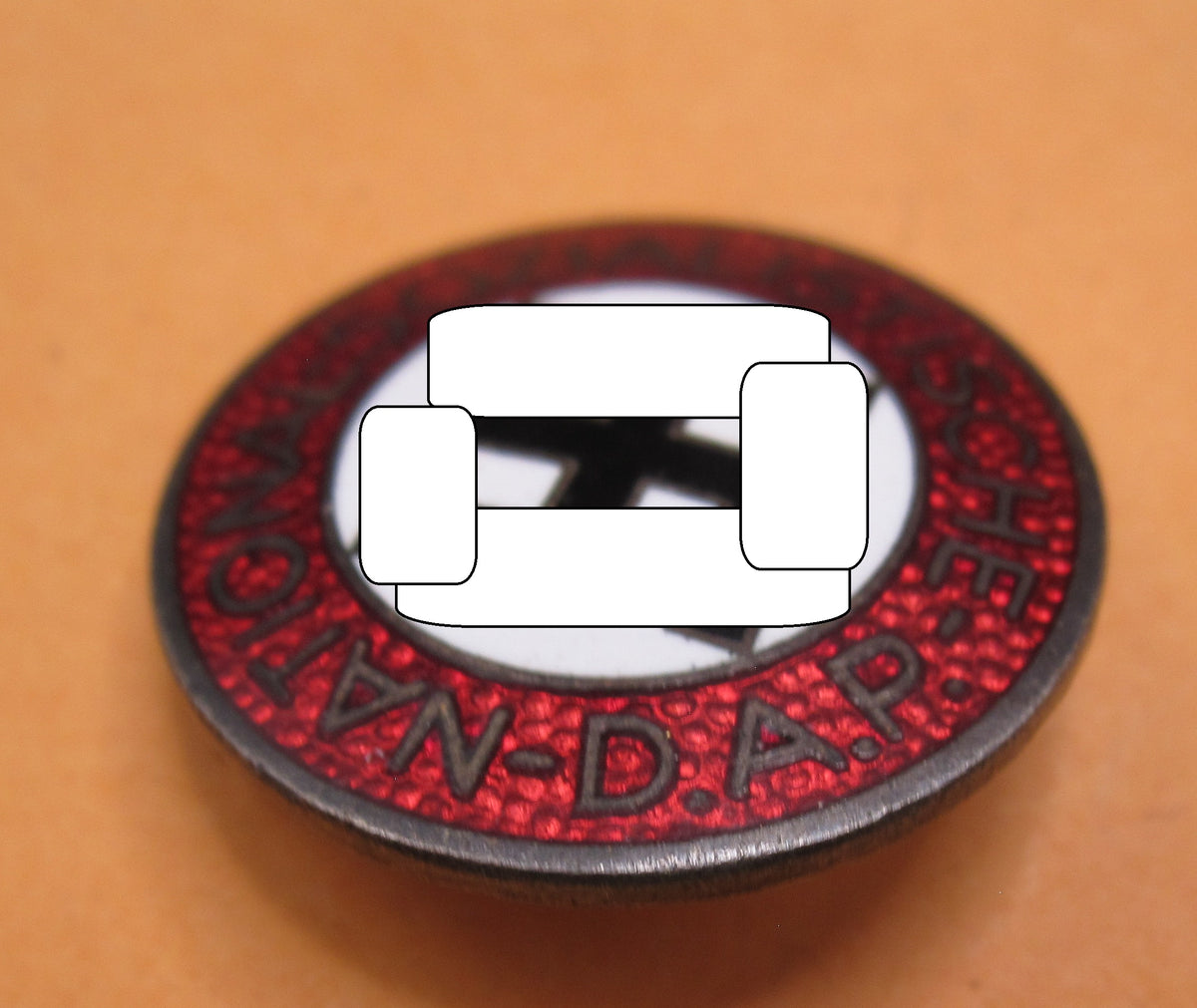 NSDAP Parteiabzeichen RZM  Hersteller: M1/128