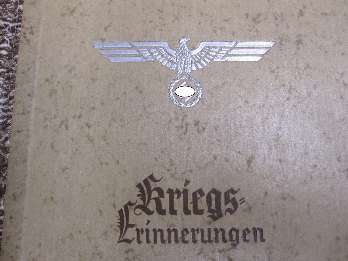 leeres Fotoalbum aus dem Besitz eines Ritterkreuzträgers der Waffen-SS