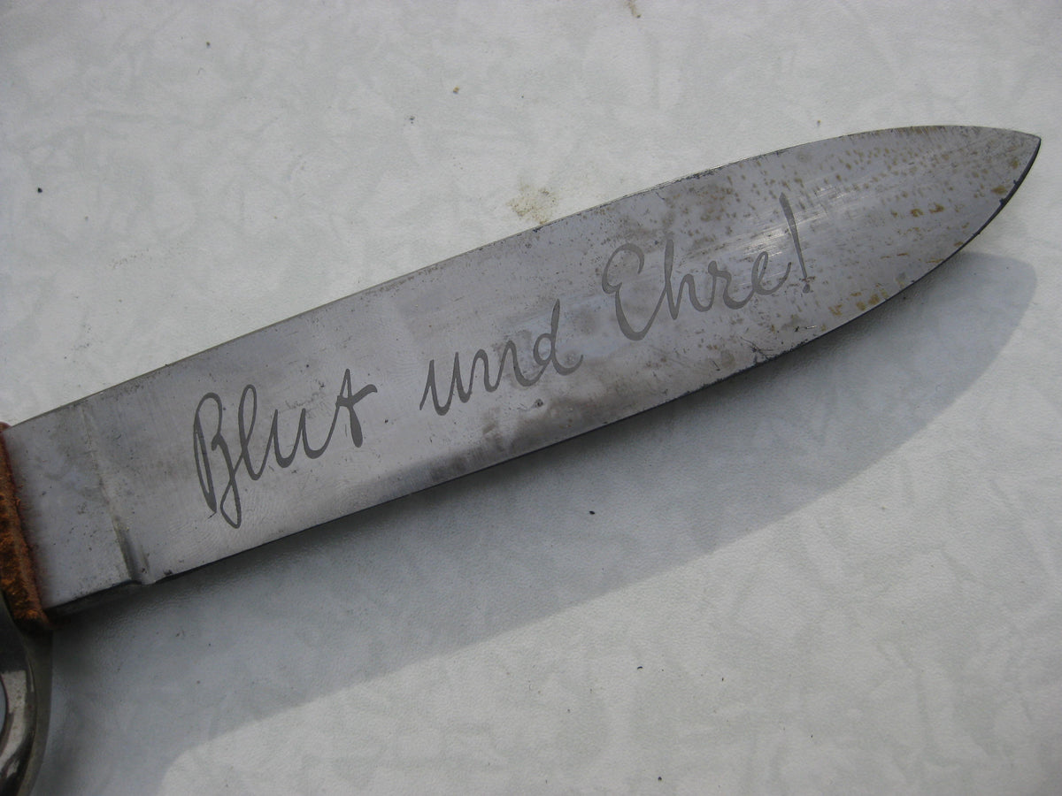 H.W.      Fahrtenmesser der Hitlerjugend HJ-Dolch OHNE Hersteller