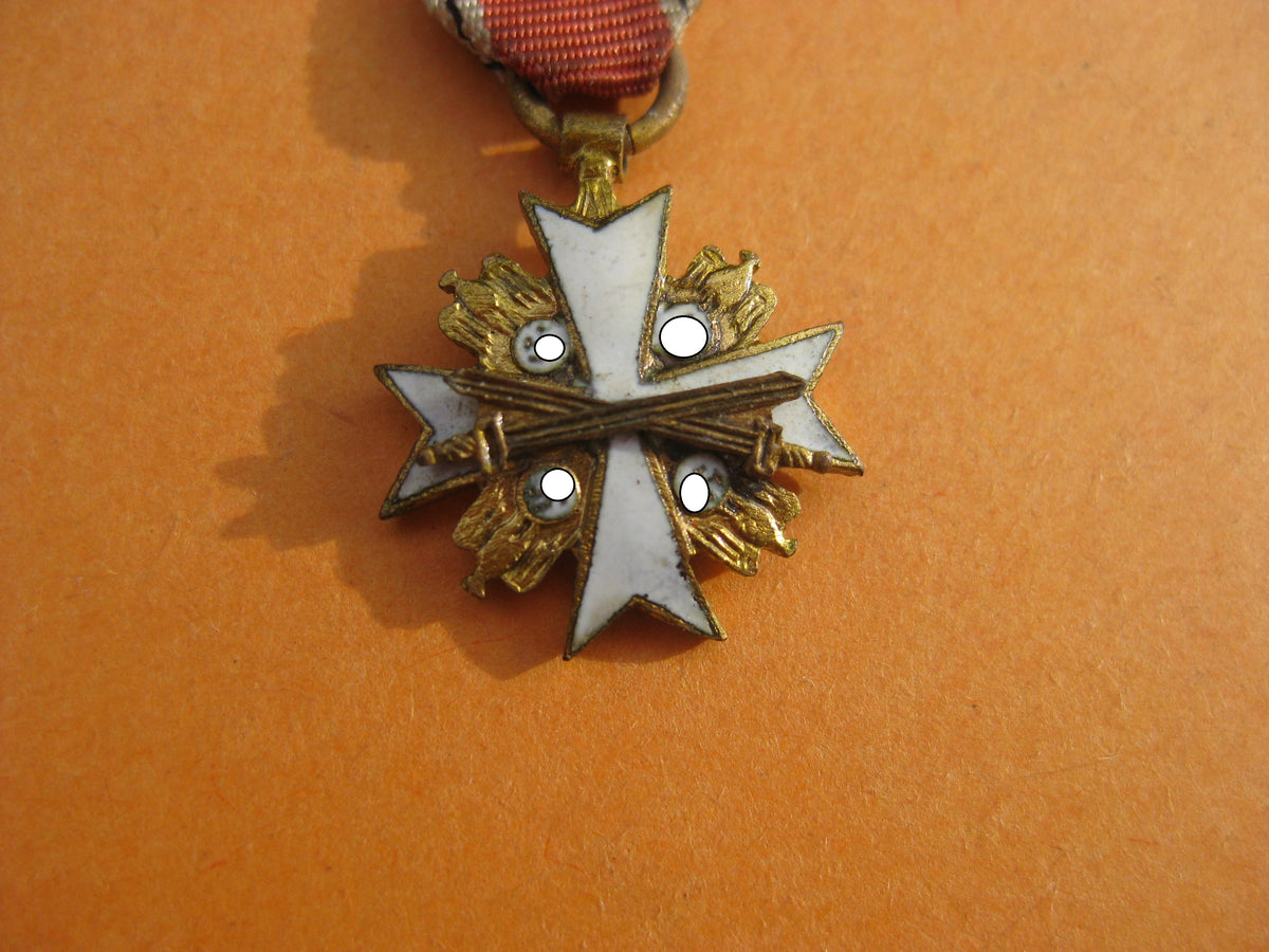 H.W.   -  -   Miniatur für Miniaturkettchen Deutscher Adler Orden