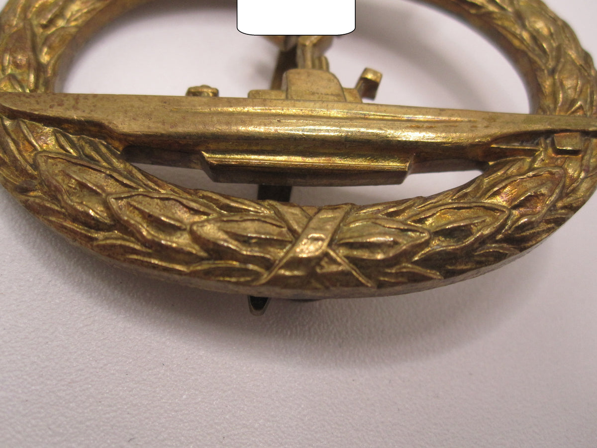 Reenactment U-Bootkriegsabzeichen  Unterseebootsabzeichen  -sensationelle Sammleranfertigung- Kriegsmarine