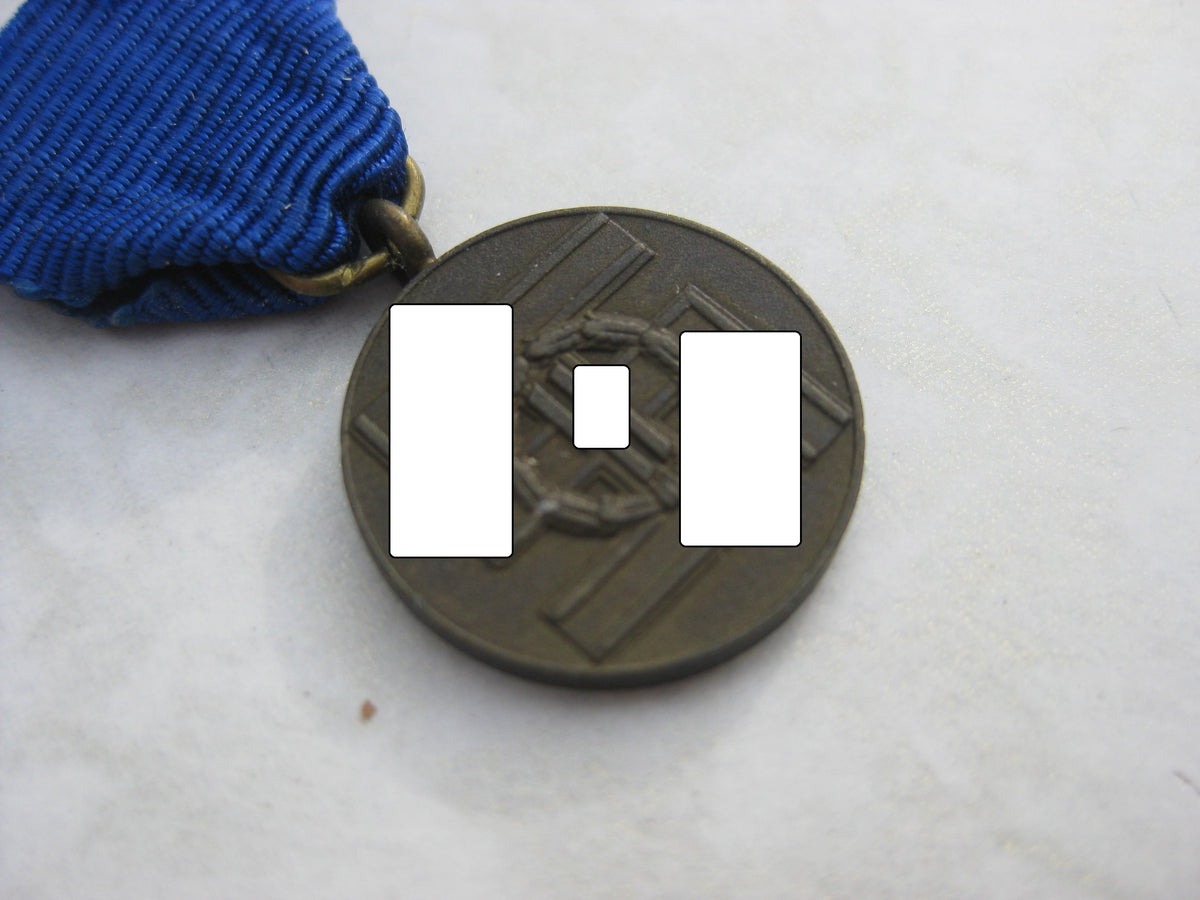 H.W.     Miniatur für Miniaturkettchen Medaille Dienstauszeichnung der SS 8 Jahre