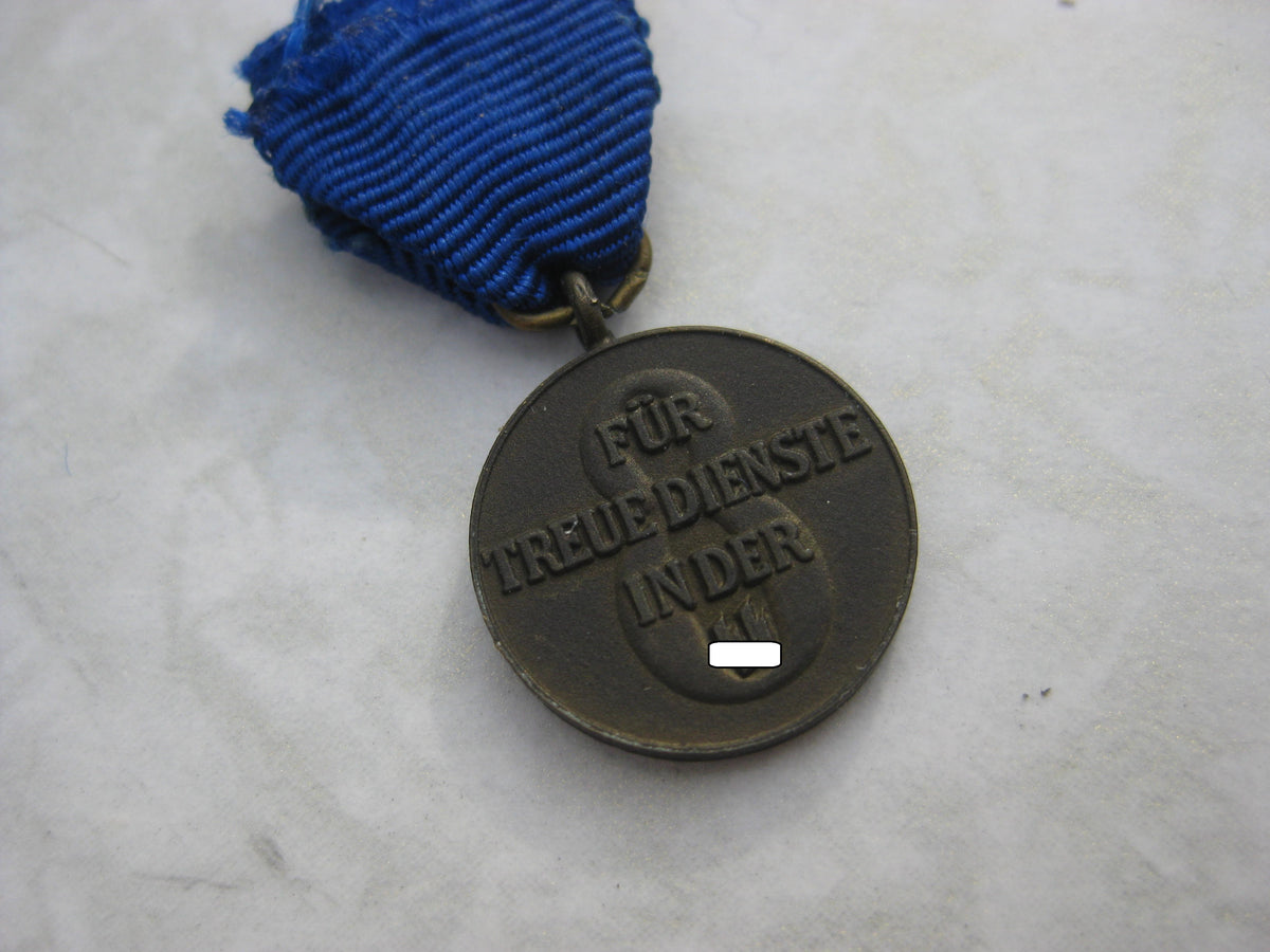 H.W.     Miniatur für Miniaturkettchen Medaille Dienstauszeichnung der SS 8 Jahre