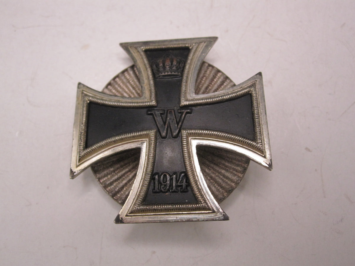 Eisernes Kreuz 1.Klasse von 1914 (EK1/14) an SCHRAUBSCHEIBE seltene Variante