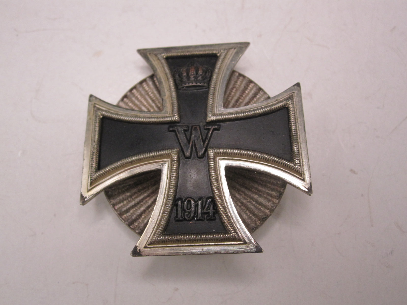 Eisernes Kreuz 1.Klasse von 1914 (EK1/14) an SCHRAUBSCHEIBE seltene Variante