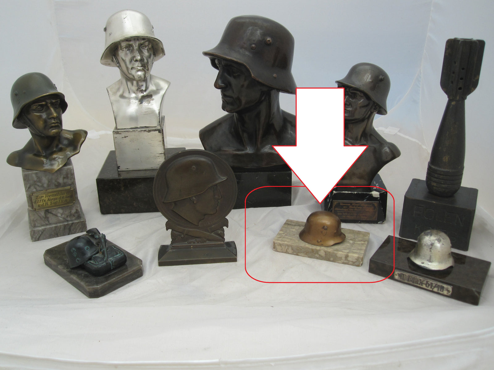 Erinnerungsstück Reservistika Briefbeschwerer Tischdekoratin Wehrmacht