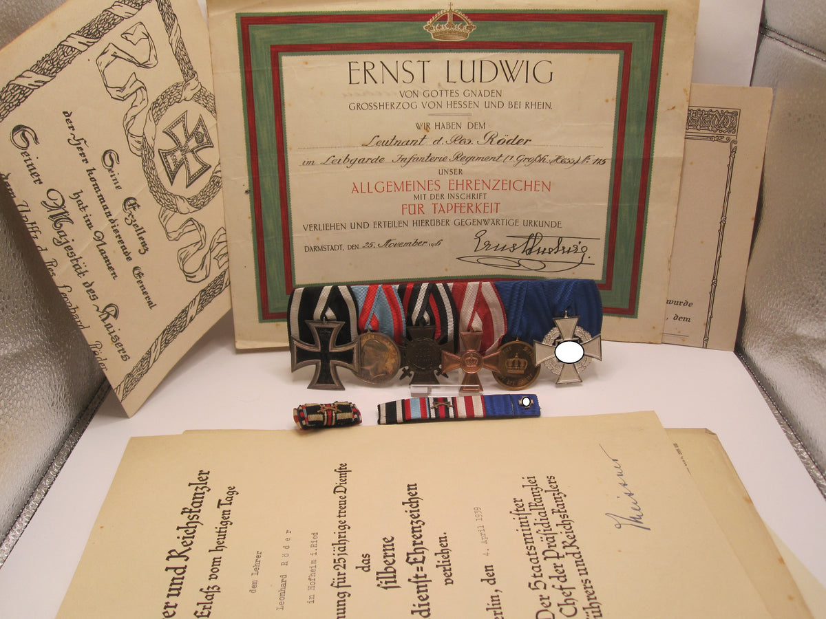 Nachlass Hessen-Darmstadt 1. &amp; 2.Weltkrieg Leibgarde I.R. 115