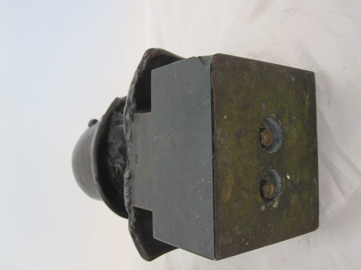 Originale, alte GROßE  Soldatenbüste Wehrmachtssoldat mit Stahlhelm Büste Erinnerungsstück