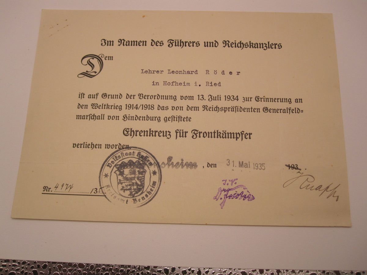Nachlass Hessen-Darmstadt 1. &amp; 2.Weltkrieg Leibgarde I.R. 115