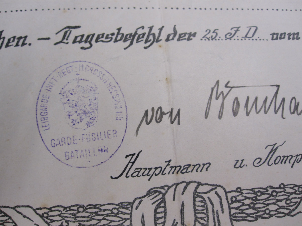 Nachlass Hessen-Darmstadt 1. &amp; 2.Weltkrieg Leibgarde I.R. 115