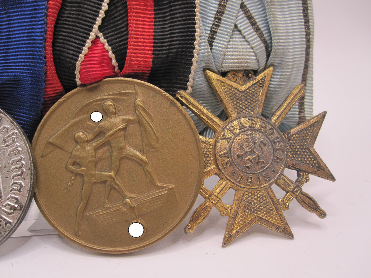 4er Ordensspange Eisernes Kreuz (EK2/39) bulgarischer Orden Hersteller aus ERFURT