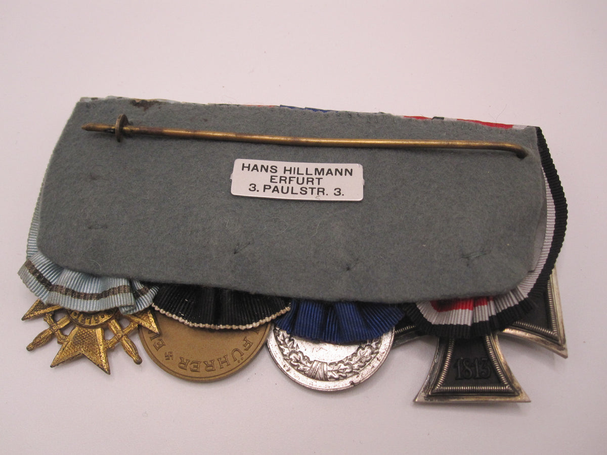 4er Ordensspange Eisernes Kreuz (EK2/39) bulgarischer Orden Hersteller aus ERFURT