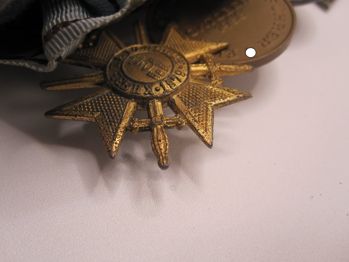 4er Ordensspange Eisernes Kreuz (EK2/39) bulgarischer Orden Hersteller aus ERFURT