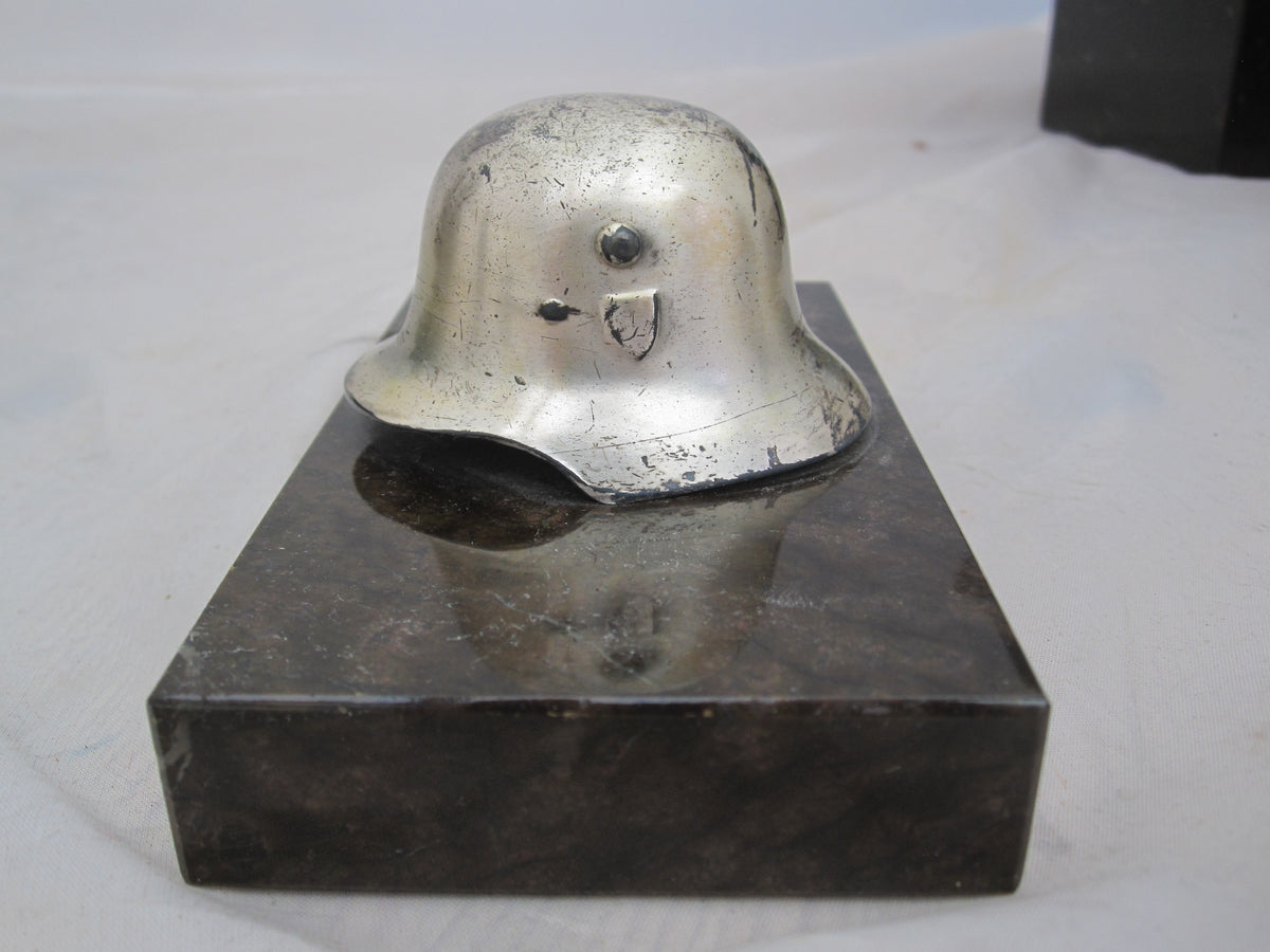 Hansestadt Wismar Erinnerungsstück Reservistika Briefbeschwerer Tischdekoratin Wehrmacht Flaktruppe