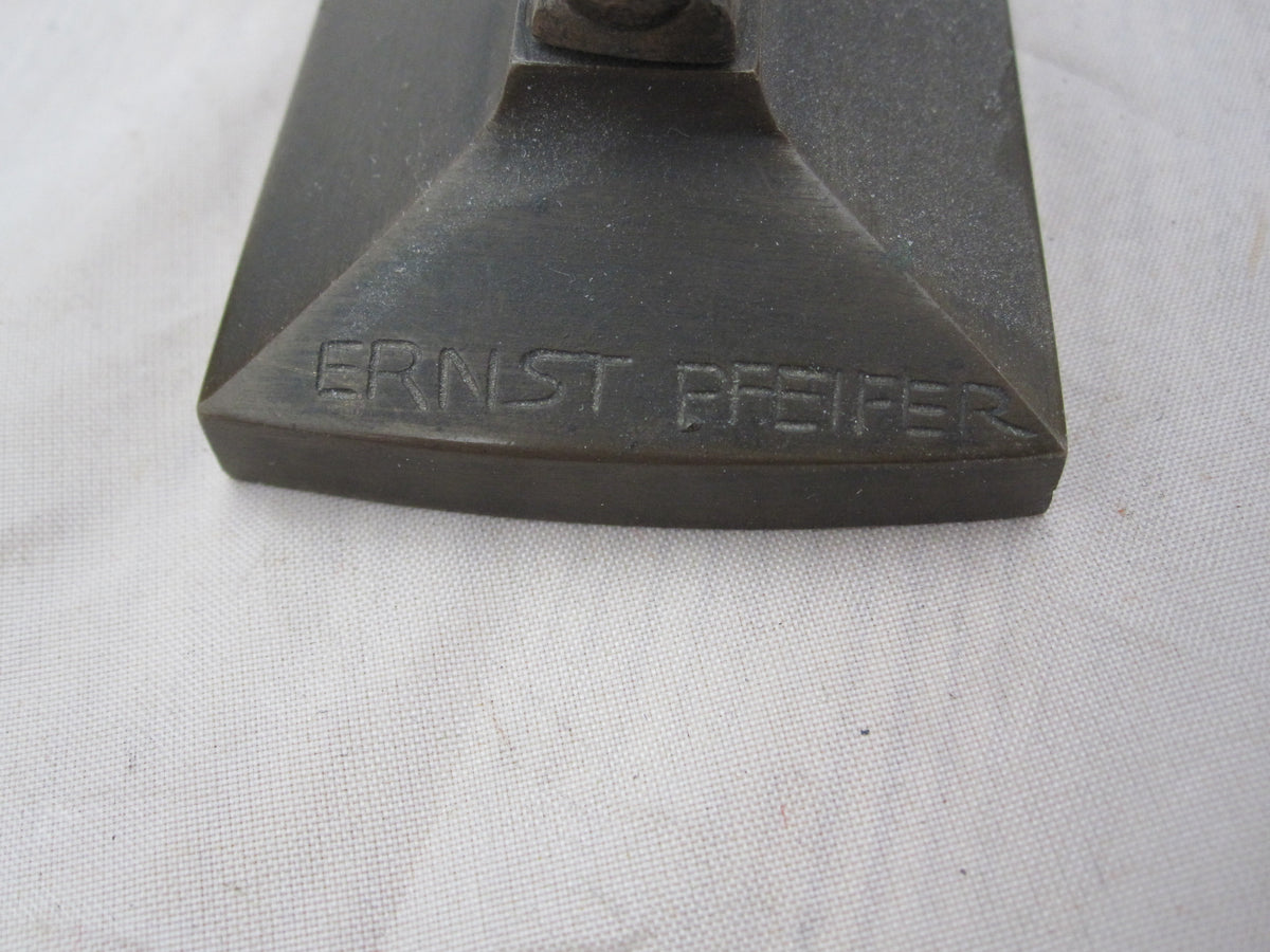 MÜNCHEN Erinnerungsstück Soldatenkopf Soldat mit Stahlhelm 1914 - 1918 AUGSBURG