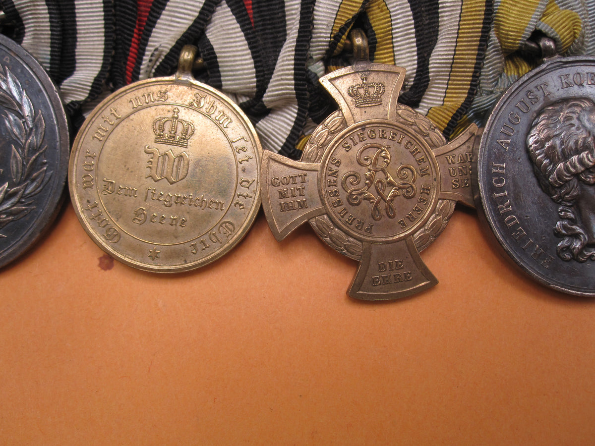 7er Ordensspange Eisernes Kreuz 1870 silberne Militär St. Heinrichs Orden Medaille Sachsen deutsch-französischer Krieg 1870/71 &amp; Krieg von 1866 !!!!!