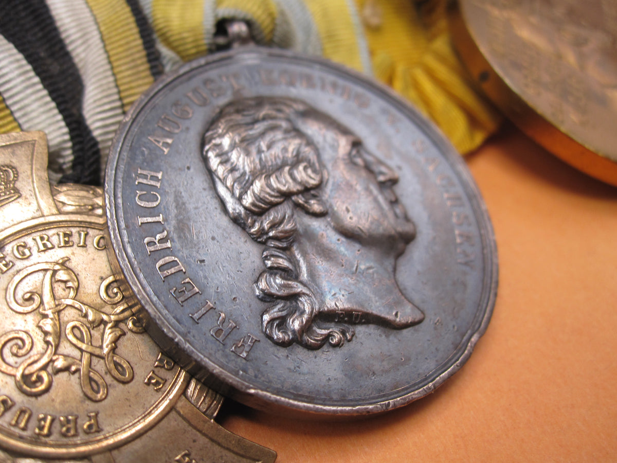 7er Ordensspange Eisernes Kreuz 1870 silberne Militär St. Heinrichs Orden Medaille Sachsen deutsch-französischer Krieg 1870/71 &amp; Krieg von 1866 !!!!!