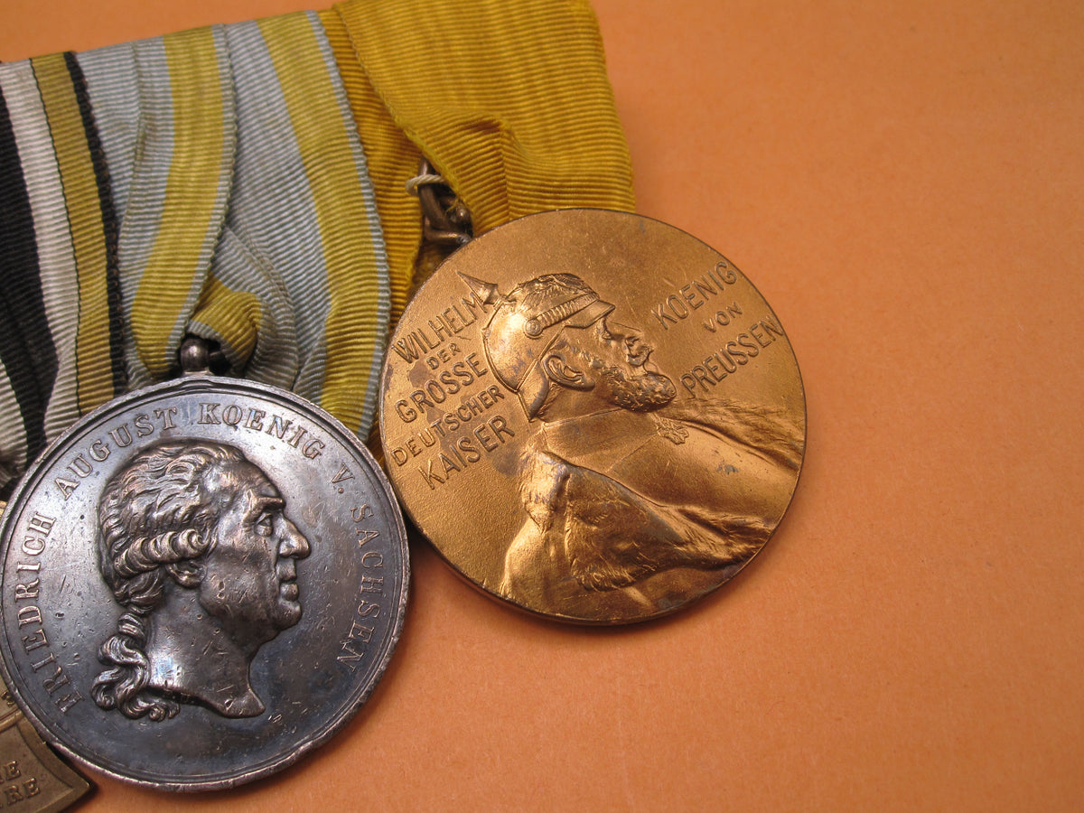 7er Ordensspange Eisernes Kreuz 1870 silberne Militär St. Heinrichs Orden Medaille Sachsen deutsch-französischer Krieg 1870/71 &amp; Krieg von 1866 !!!!!