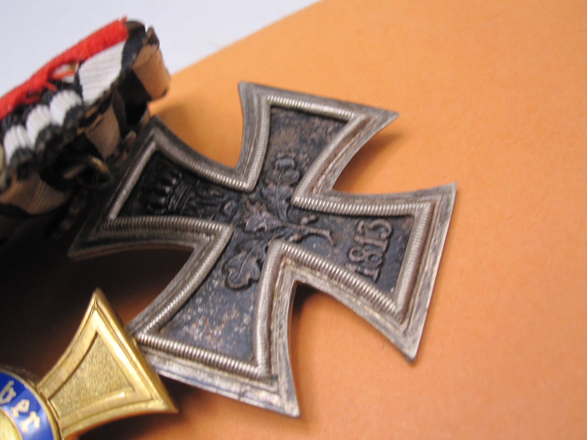 7er Ordensspange Eisernes Kreuz 1870 silberne Militär St. Heinrichs Orden Medaille Sachsen deutsch-französischer Krieg 1870/71 &amp; Krieg von 1866 !!!!!