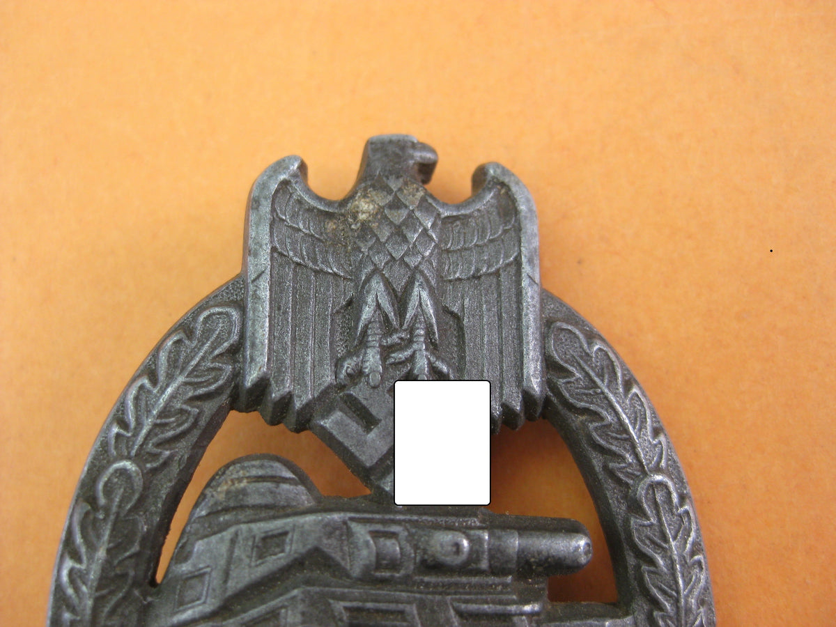 Panzerkampfabzeichen in Bronze /  Seltene Daisy Variante