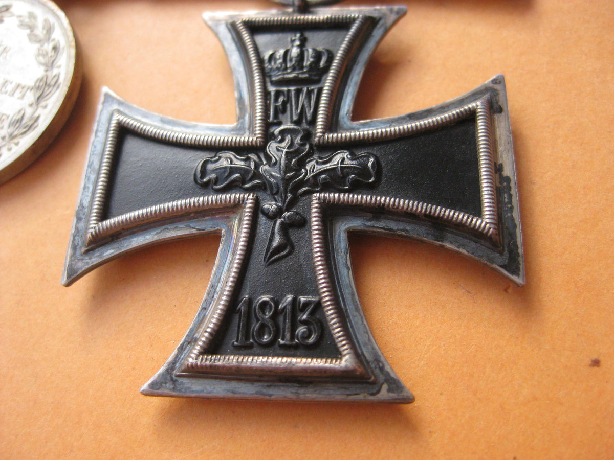 H.W.        2er Ordensspange Ordensschnalle Eisernes Kreuz (EK2/14) Tapferkeitsmedaille Württemberg
